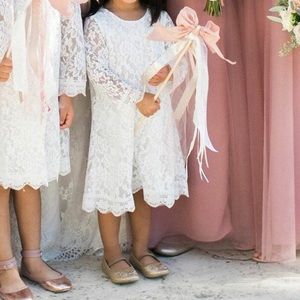 Toddler Girls’ Lace Flower Girl Dress